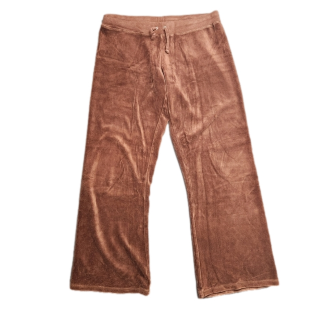 Juicy Couture Vintage Y2k (2002-2004) Velour Pants Brown Size Large